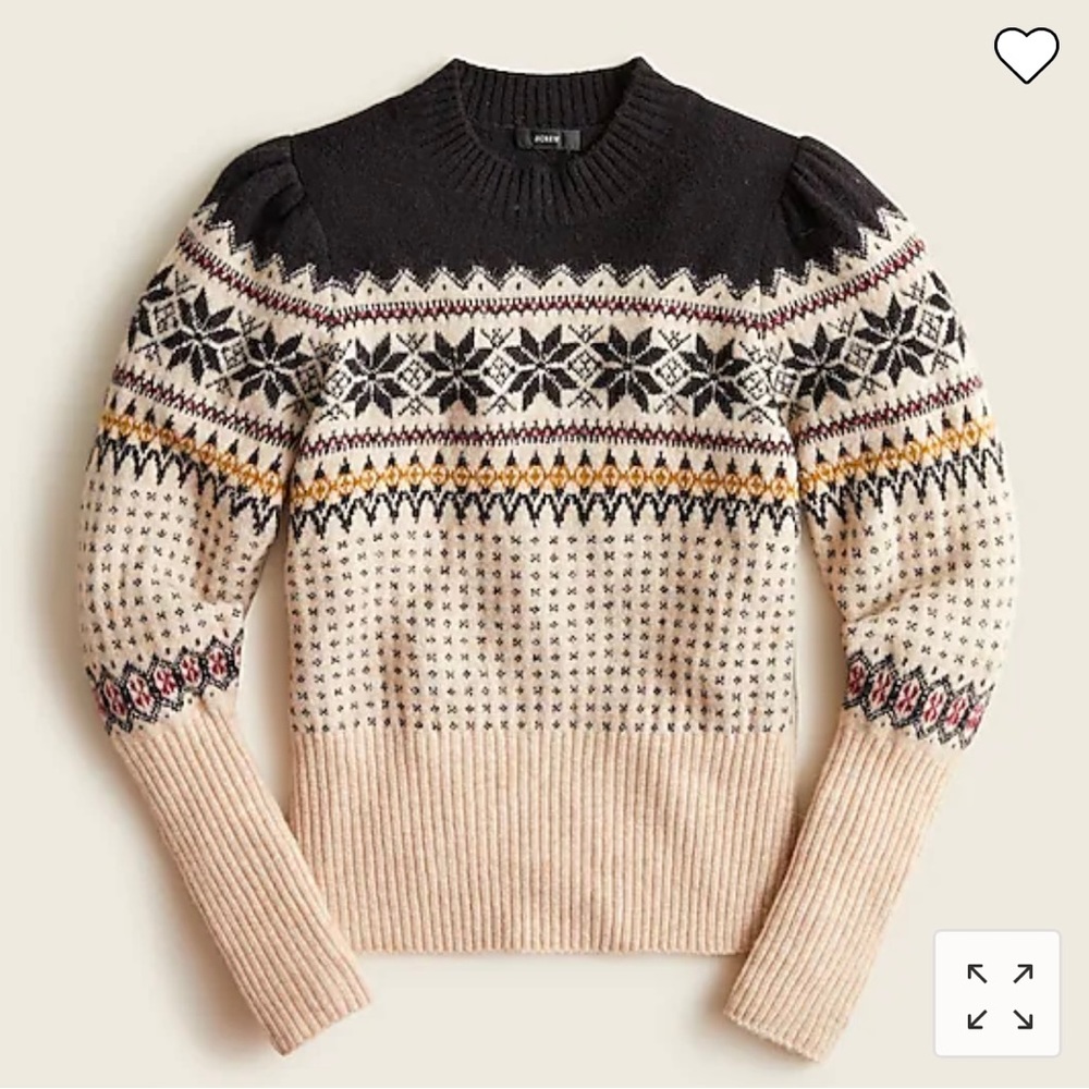 J.Crew fair isle sweater xs
